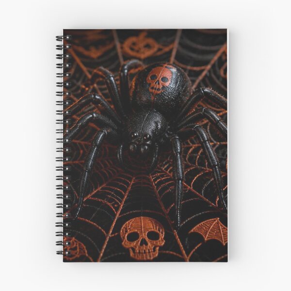 Item preview, Spooky Skull Spider on Copper Halloween Web designed and sold by LAURELYDESIGNS.
