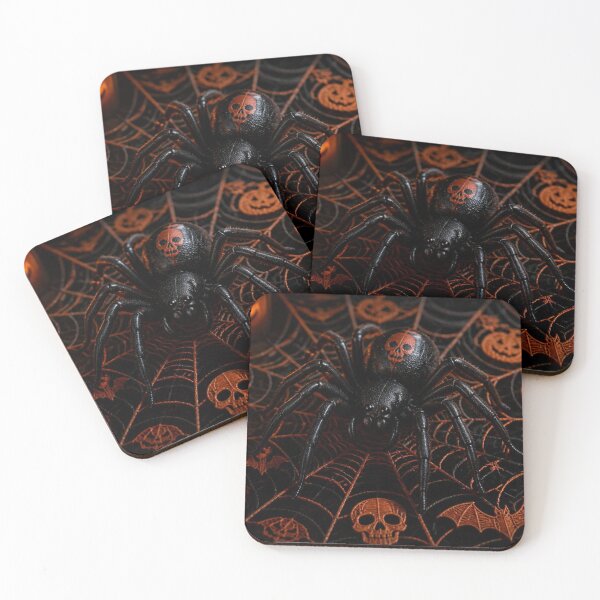 Item preview, Spooky Skull Spider on Copper Halloween Web designed and sold by LAURELYDESIGNS.