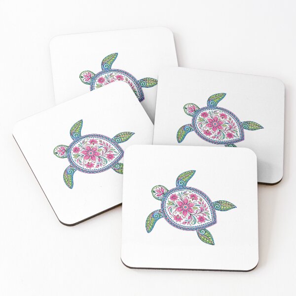 Item preview, Colorful Floral Mandala Sea Turtle  designed and sold by PeanutGalSean.