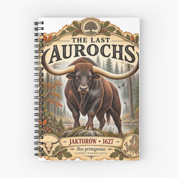 Item preview, The Last Aurochs — Jaktorów 1627 —  Bos primigenius designed and sold by Past in Threads.