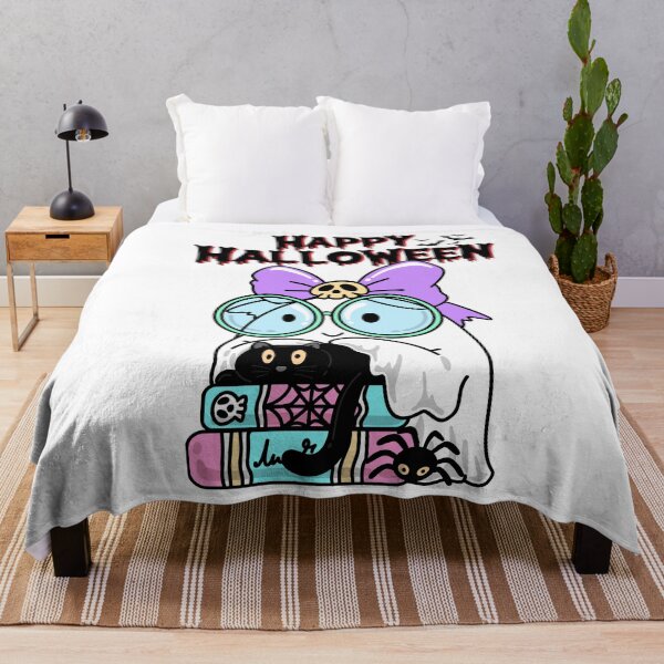 Item preview, Cute Ghost Happy Halloween Spooky Kawaii Art designed and sold by Sela Art .