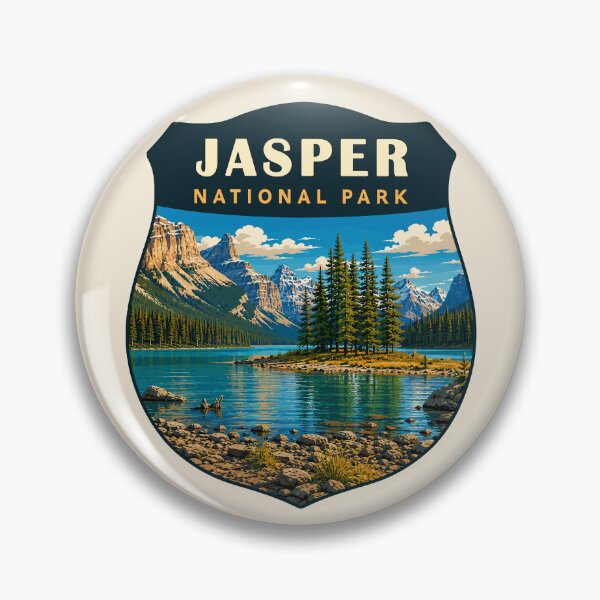 Item preview, Jasper National Park Canada – Vintage Retro Mountain Adventure designed and sold by Gideon Emmerich.
