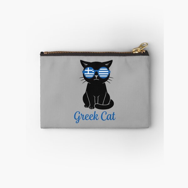 Item preview, Greek Flag Sunglasses Black Cat Souvenir designed and sold by MavtM.