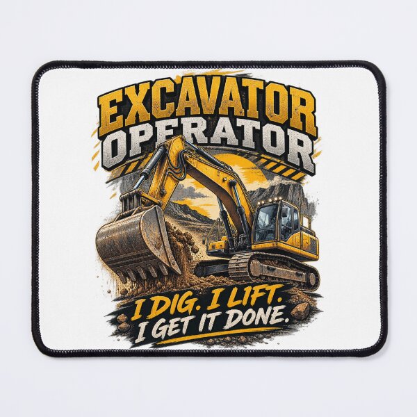 Item preview, Excavator Operator I Dig I Lift I Get It Done Heavy Equipment Shirt designed and sold by katiecorners.