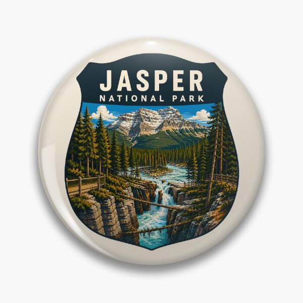 Item preview, Jasper National Park Canada – Vintage Retro Mountain Adventure designed and sold by Gideon Emmerich.