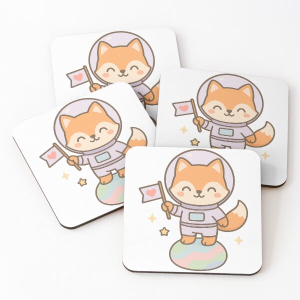 Item preview, Cute Fox Astronaut Exploring Outer Space designed and sold by KateVil.