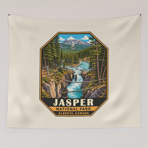 Item preview, Jasper National Park Canada – Vintage Retro Mountain Adventure designed and sold by Gideon Emmerich.