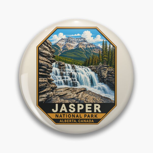 Item preview, Jasper National Park Canada – Vintage Retro Mountain Adventure designed and sold by Gideon Emmerich.