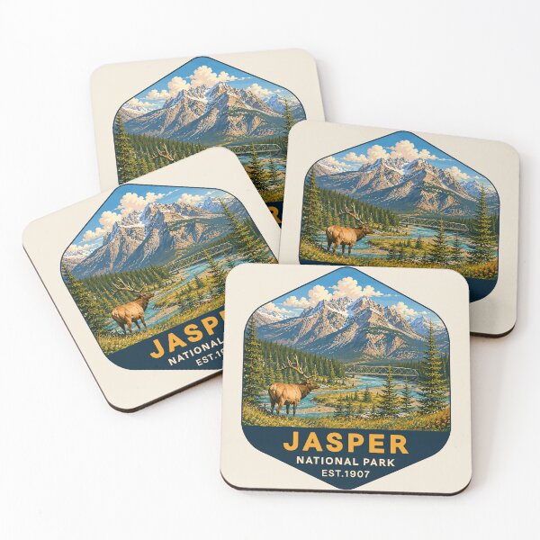 Item preview, Jasper National Park Canada – Vintage Retro Mountain Adventure designed and sold by Gideon Emmerich.