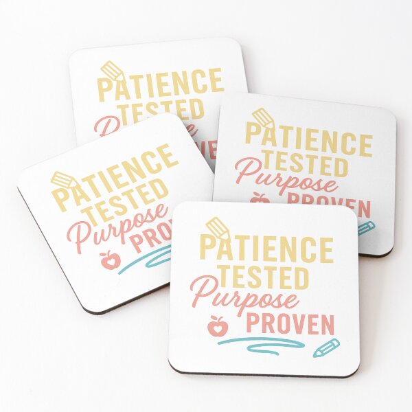 Item preview, Patience Tested, Purpose Proven – Faith-Inspired Teacher Motivation Design designed and sold by SoulThread Studio.