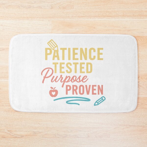 Item preview, Patience Tested, Purpose Proven – Faith-Inspired Teacher Motivation Design designed and sold by SoulThread Studio.