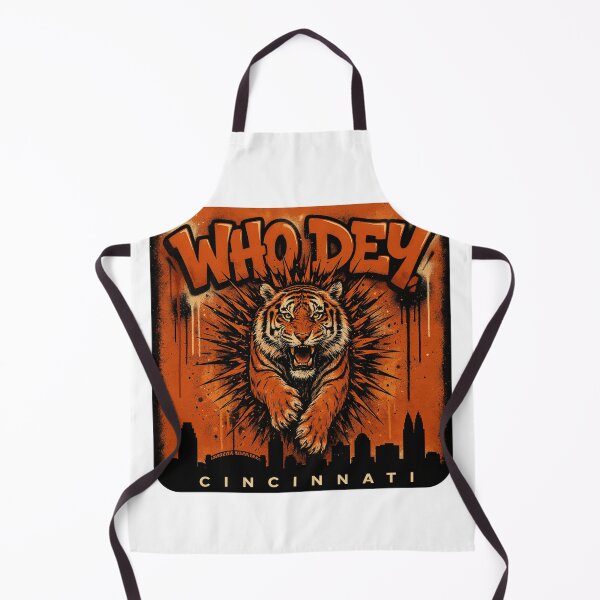 Item preview, Who Dey Cincinnati Bengal Tiger Urban Graffiti Art designed and sold by Pandora´s Box.