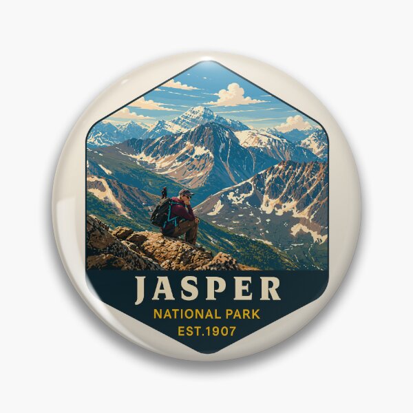 Item preview, Jasper National Park Canada – Vintage Retro Mountain Adventure designed and sold by Gideon Emmerich.