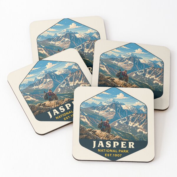 Item preview, Jasper National Park Canada – Vintage Retro Mountain Adventure designed and sold by Gideon Emmerich.