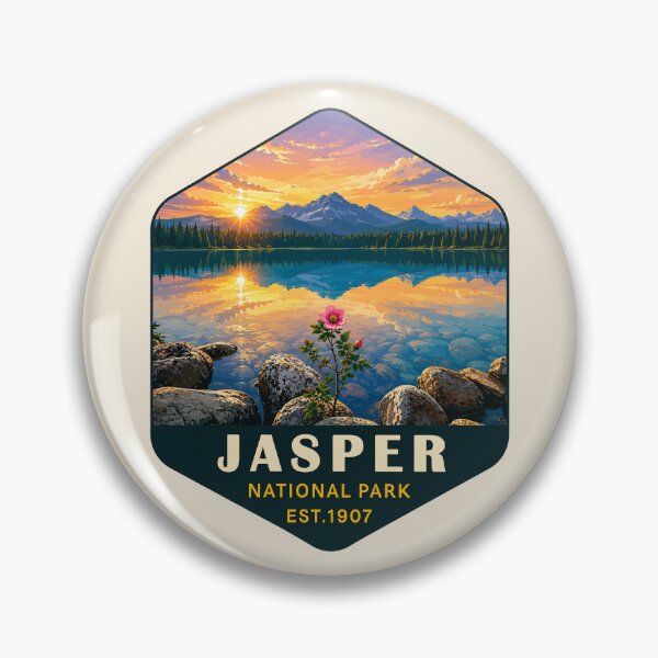 Item preview, Jasper National Park Canada – Vintage Retro Mountain Adventure designed and sold by Gideon Emmerich.