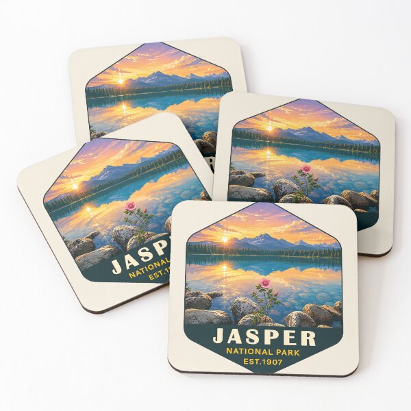 Item preview, Jasper National Park Canada – Vintage Retro Mountain Adventure designed and sold by Gideon Emmerich.