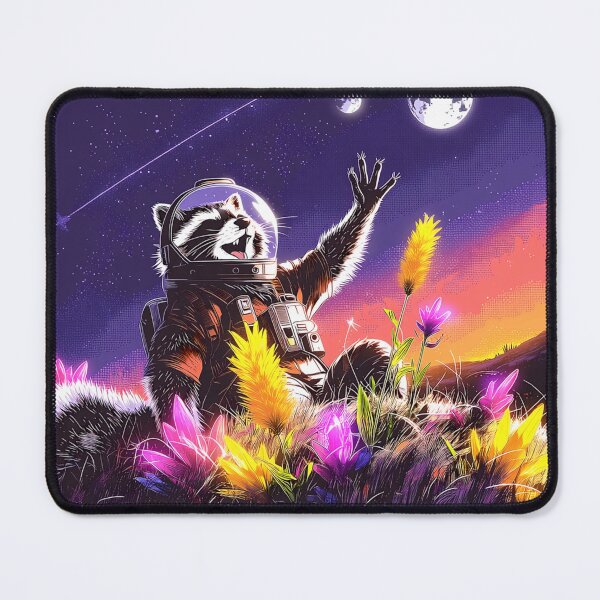 Item preview, Raccoon Astronaut Space Pixel Art designed and sold by NijiWorld.