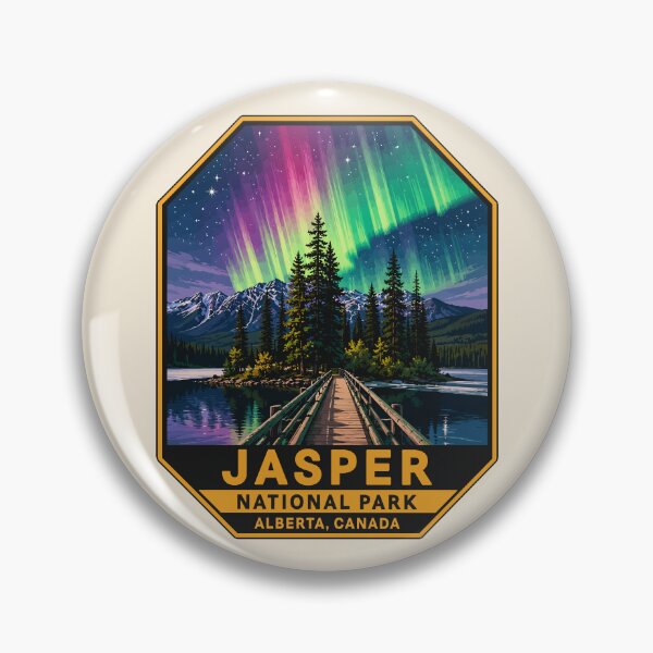 Item preview, Jasper National Park Canada – Vintage Retro Mountain Adventure designed and sold by Gideon Emmerich.