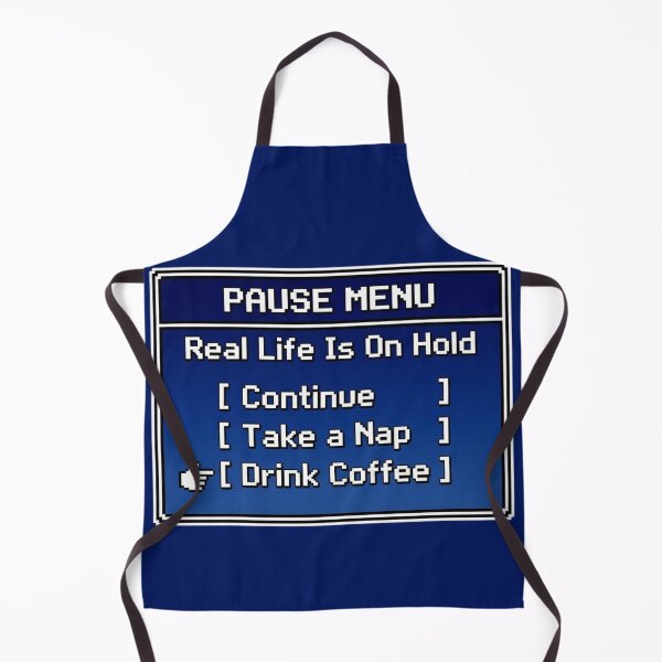 Item preview, Pause Menu Real Life Is On Hold Retro RPG Graphic - 8Bit Gamer Humor designed and sold by Arcade&Binge.