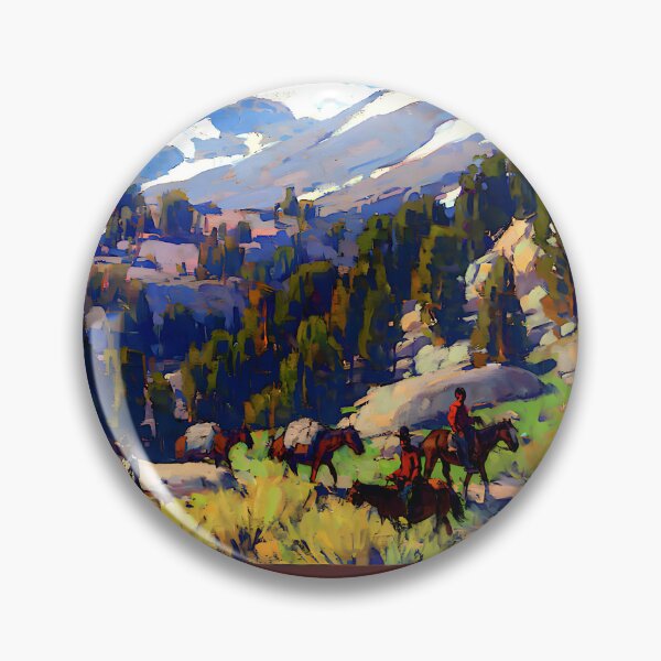 Item preview, Sierra Grande Mountain Valley with Riders - Edgar Alwin Payne designed and sold by Jon-Baran.