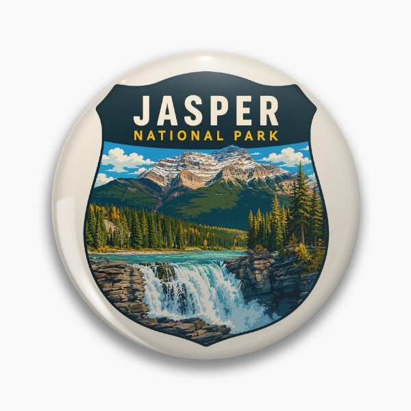 Item preview, Jasper National Park Canada – Vintage Retro Mountain Adventure designed and sold by Gideon Emmerich.
