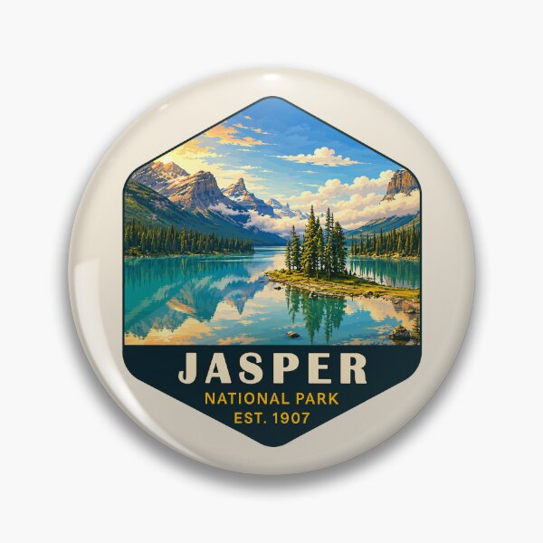 Item preview, Jasper National Park Canada – Vintage Retro Mountain Adventure designed and sold by Gideon Emmerich.
