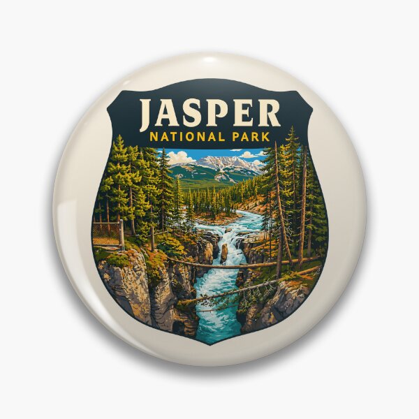 Item preview, Jasper National Park Canada – Vintage Retro Mountain Adventure designed and sold by Gideon Emmerich.