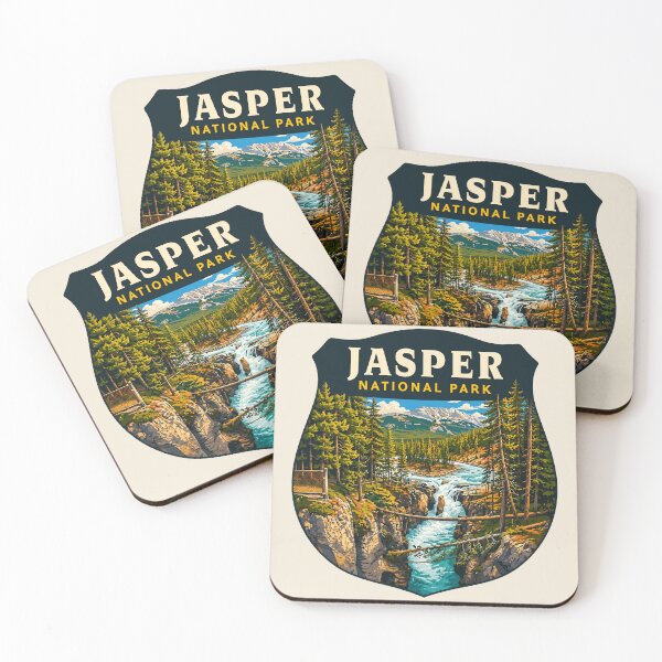 Item preview, Jasper National Park Canada – Vintage Retro Mountain Adventure designed and sold by Gideon Emmerich.