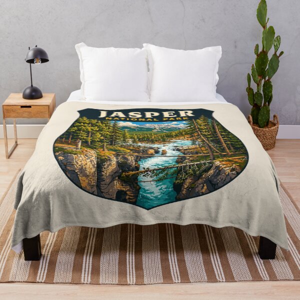 Item preview, Jasper National Park Canada – Vintage Retro Mountain Adventure designed and sold by Gideon Emmerich.