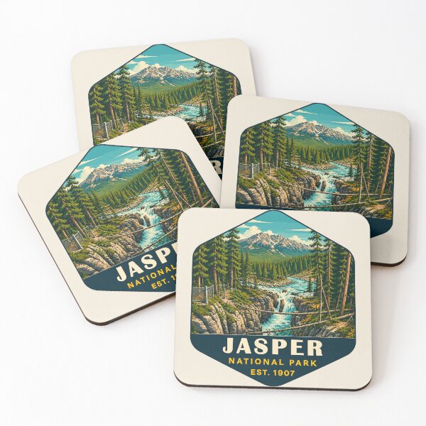 Item preview, Jasper National Park Canada – Vintage Retro Mountain Adventure designed and sold by Gideon Emmerich.
