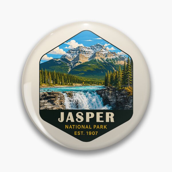 Item preview, Jasper National Park Canada – Vintage Retro Mountain Adventure designed and sold by Gideon Emmerich.