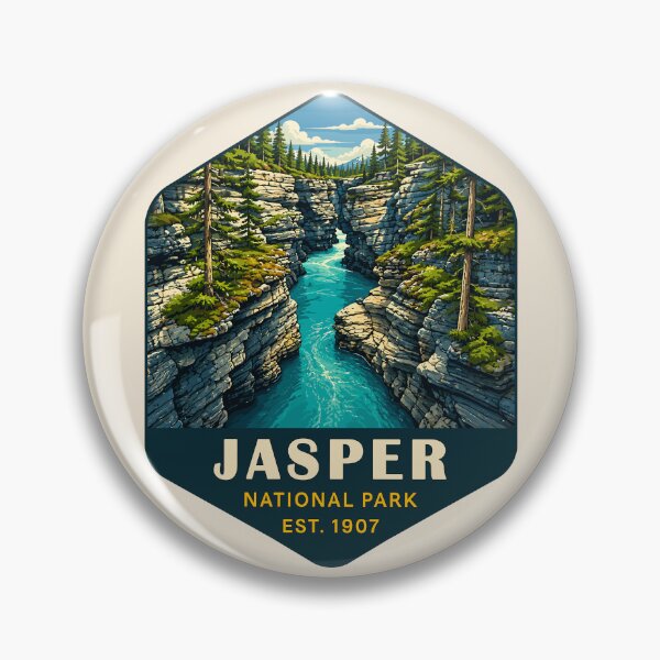 Item preview, Jasper National Park Canada – Vintage Retro Mountain Adventure designed and sold by Gideon Emmerich.