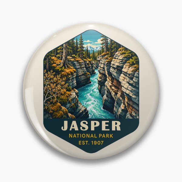 Item preview, Jasper National Park Canada – Vintage Retro Mountain Adventure designed and sold by Gideon Emmerich.