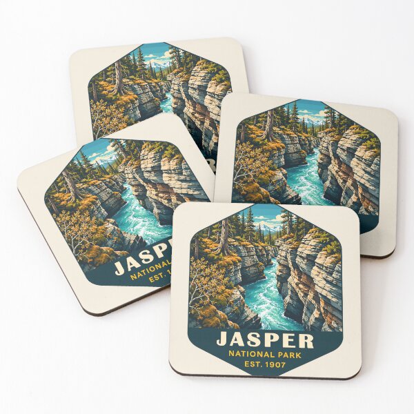 Item preview, Jasper National Park Canada – Vintage Retro Mountain Adventure designed and sold by Gideon Emmerich.
