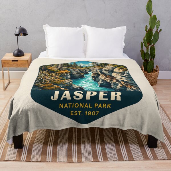 Item preview, Jasper National Park Canada – Vintage Retro Mountain Adventure designed and sold by Gideon Emmerich.
