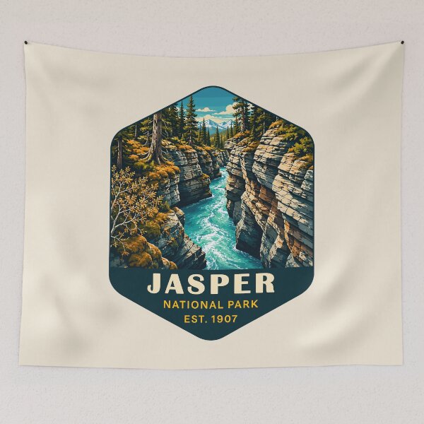 Item preview, Jasper National Park Canada – Vintage Retro Mountain Adventure designed and sold by Gideon Emmerich.
