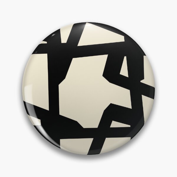 Item preview, Monochrome Angular Grid Geometric Pattern designed and sold by StefanStudioArt.