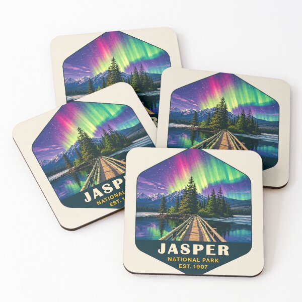 Item preview, Jasper National Park Canada – Vintage Retro Mountain Adventure designed and sold by Gideon Emmerich.