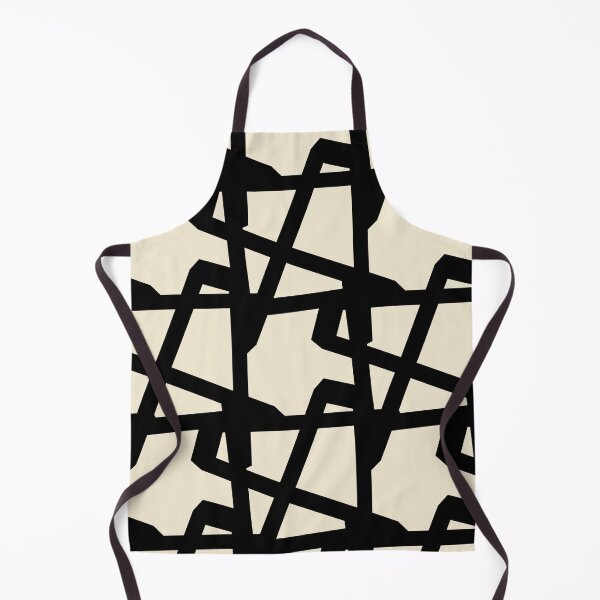 Item preview, Monochrome Angular Grid Geometric Pattern designed and sold by StefanStudioArt.