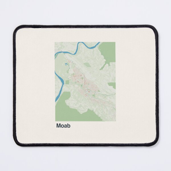 Item preview, Moab Minimalistic Map Art designed and sold by MapsNerd.