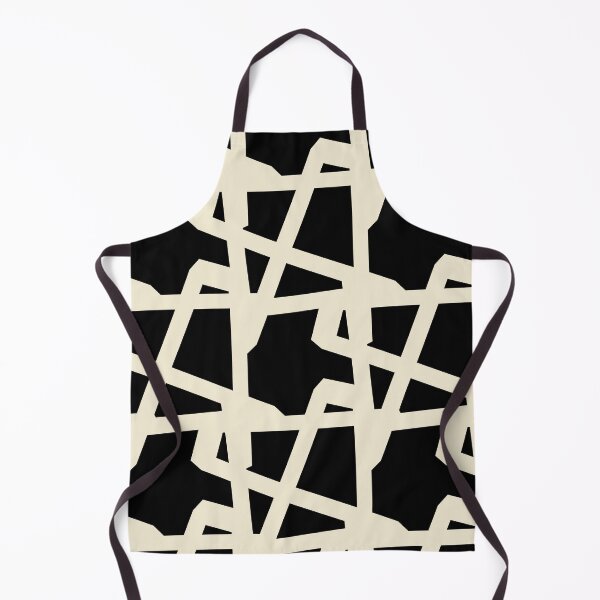 Item preview, Monochrome Angular Grid Geometric Pattern 00 designed and sold by StefanStudioArt.