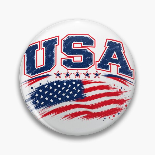 Item preview, USA Vintage Brush Flag – American Pride Patriotic Graphic designed and sold by JrNergal.