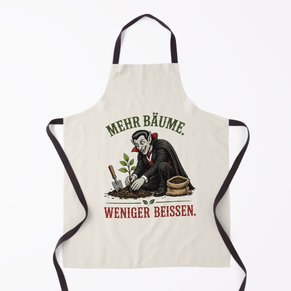 Item preview, Funny Eco Vampire Planting Tree – Mehr Bäume Weniger Beißen designed and sold by Alpine-Ink.