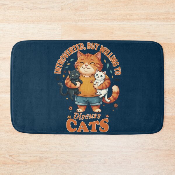 Item preview, Introverted, But Willing To Discuss Cats designed and sold by StellarBees.