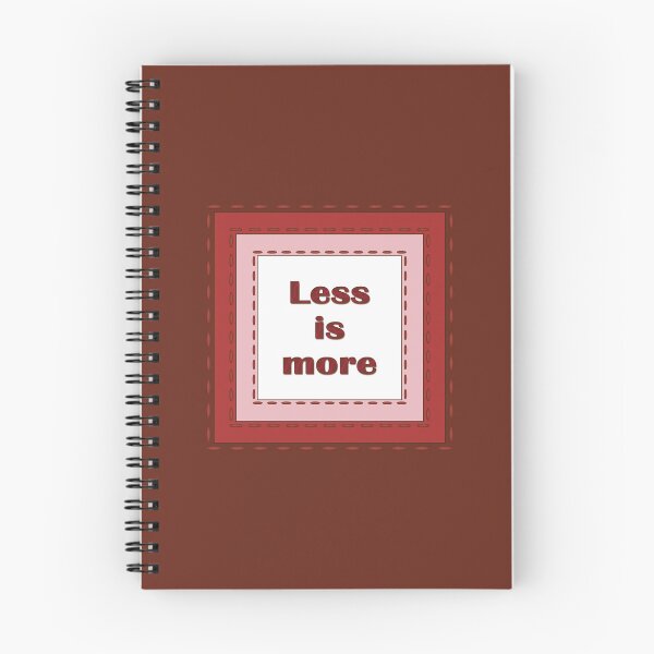 Item preview, The inscription "Less is more" in simulated textile frames of red color shades designed and sold by Cherevan.