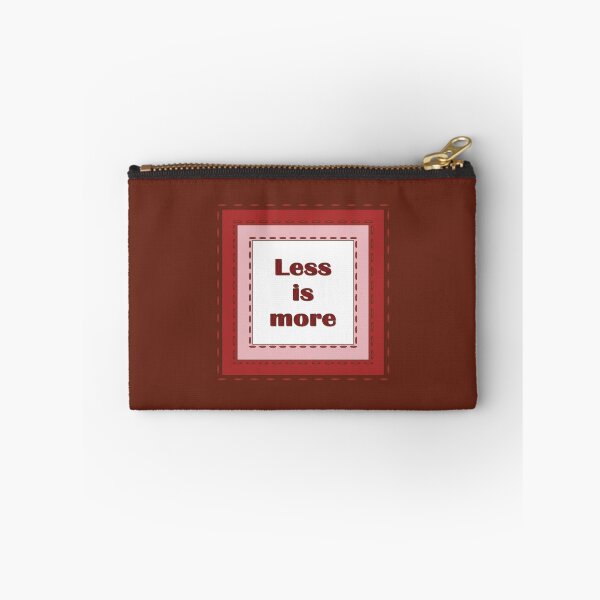 Item preview, The inscription "Less is more" in simulated textile frames of red color shades designed and sold by Cherevan.