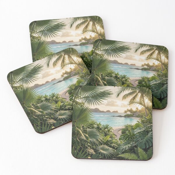 Item preview, Tropical Paradise Golden Sunset designed and sold by PrintBreeze.