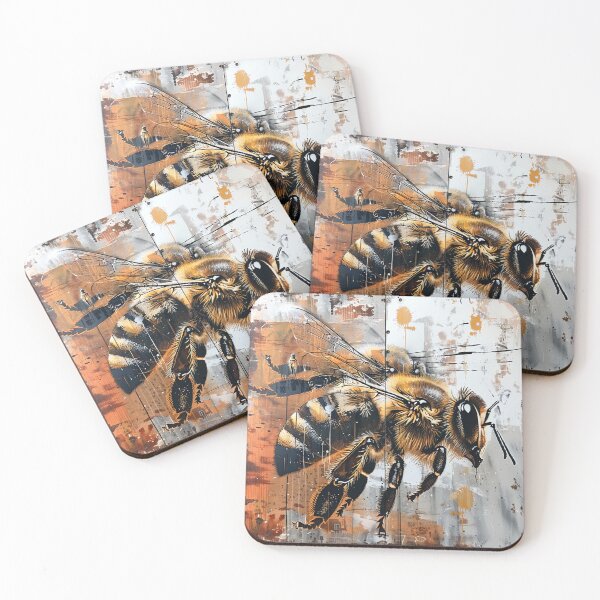 Item preview, Bees Insects rusty surface designed and sold by G-M-Designs.