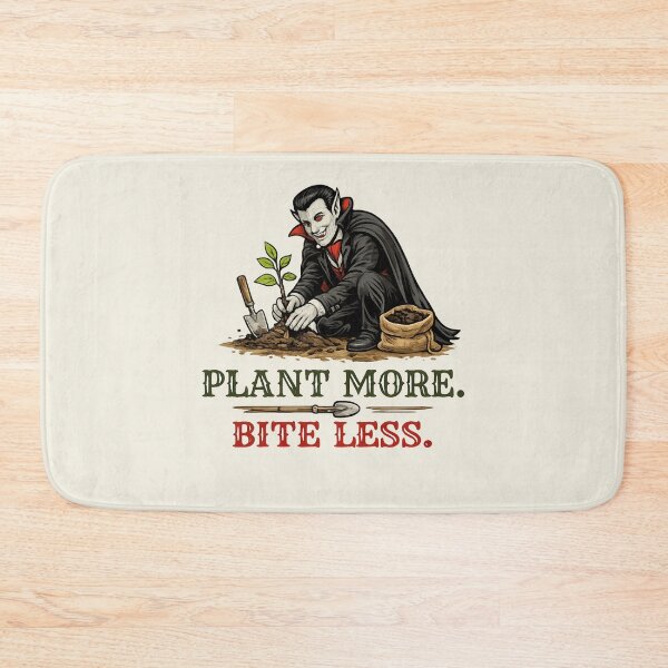 Item preview, Plant More. Bite Less. – Funny Eco Vampire Planting Tree Vintage T-Shirt designed and sold by Alpine-Ink.
