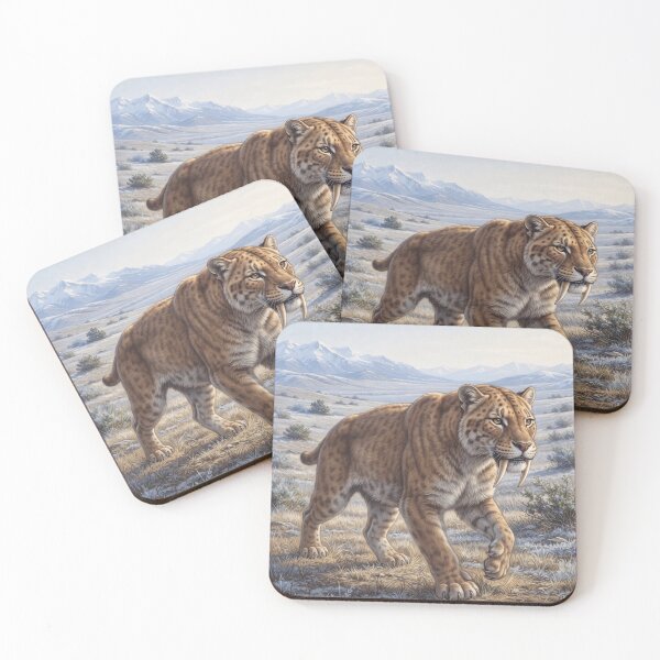 Item preview, Realistic Saber-Toothed Smilodon Paleoart (Vertical) I designed and sold by Yaremchuk.